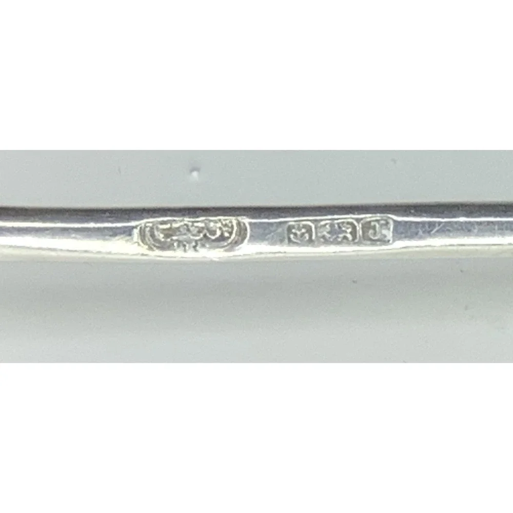 Rare Vintage Sterling Silver Enamel Art Deco Spoon Birmingham 1933 Very Nice!